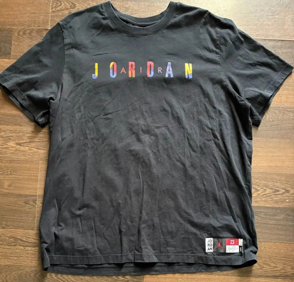 Nike Men's Air Jordan championship Lakers DNA  T-Shirt 2XL